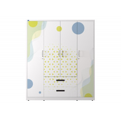 Tủ quần áo sắt TU20B3C4UV The One 4 cánh rộng 167cm