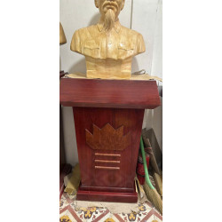 Bục phát biểu, bục tượng Bác gỗ công nghiệp sơn PU giá rẻ BPB07SL