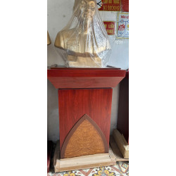 Bục phát biểu, bục tượng Bác gỗ công nghiệp sơn PU đẹp BPB10SL
