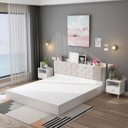 Giường gỗ công nghiệp đẹp hiện đại thông minh giá rẻ GCN27