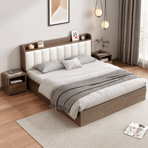 Giường gỗ công nghiệp đẹp sang trọng hiện đại GCN12