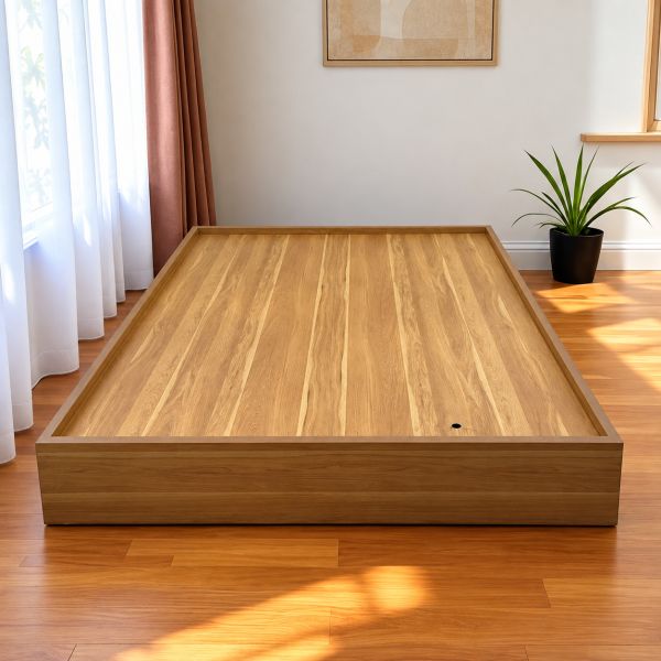 Giường ngủ hộp gỗ công nghiệp MDF GCN20 cao 30cm