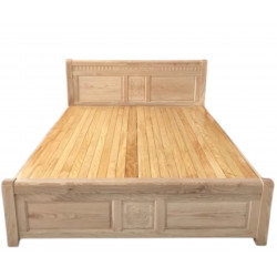 Giường ngủ gỗ sồi giát phản tự nhiên đẹp giá tốt GGN19
