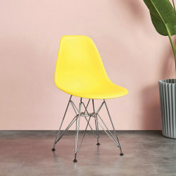 Ghế cafe Eames nhựa chân mạ giá rẻ GCF02