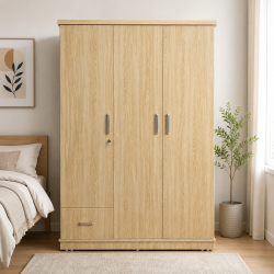 Tủ quần áo gỗ công nghiệp 3 cánh rộng 1m2 TQA81