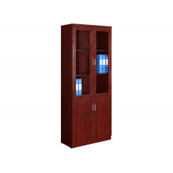 Tủ tài liệu gỗ sơn PU 2 khoang giá rẻ The One DC840H1R