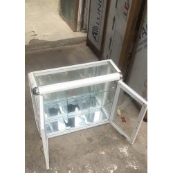 Tủ thuốc y tế nhôm kính 2 cánh mở TT03