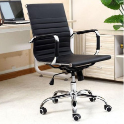 Ghế da lưng thấp chân xoay văn phòng giá rẻ SL212T