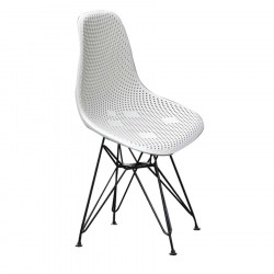 Ghế cafe Eames lưng nhựa lưới đan chân sắt giá rẻ GCF12S