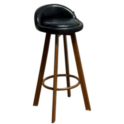 Ghế bar cafe nấm đệm da chân sắt tĩnh giả gỗ nhiều màu giá rẻ GCF06G