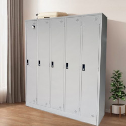 Tủ sắt treo quần áo 5 cánh TU981-5KSL hàn liền nguyên chiếc giá rẻ