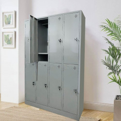 Tủ sắt treo quần áo 8 cánh TU982-4KSL hàn liền nguyên chiếc giá rẻ