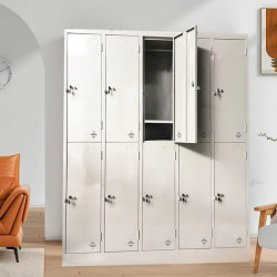 Tủ sắt treo quần áo 10 cánh TU982-5KSL hàn liền nguyên chiếc giá rẻ