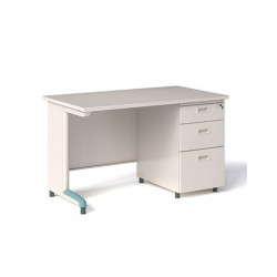 Bàn mặt sắt hộc liền 3 ngăn kéo 1m2/1m4 NT190 BSS12H3/BSS14HK3