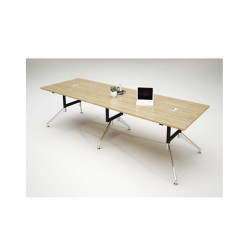 Bàn họp văn phòng chân sắt mặt gỗ 3m6 NT190 1901BH36