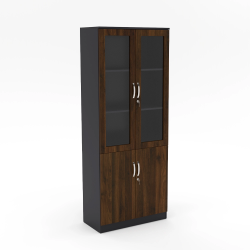 Tủ gỗ để hồ sơ tài liệu văn phòng cánh kính giá rẻ TVP01