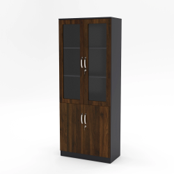 Tủ gỗ để hồ sơ tài liệu văn phòng cánh kính giá rẻ TVP01