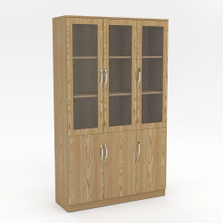 Tủ hồ sơ tài liệu gỗ văn phòng cánh kính hiện đại giá tốt TVP08