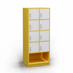 Tủ locker gỗ 8 ngăn để đồ cá nhân giá rẻ TLK4-2N