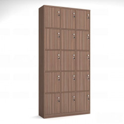 Tủ locker gỗ 15 ngăn để đồ cá nhân hiện đại TLK5-3