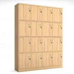 Tủ locker gỗ 16 ngăn để đồ cá nhân đẹp TLK4-4