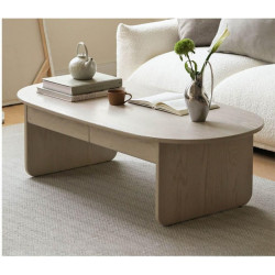 Bàn trà sofa gỗ 2 ngăn kéo phong cách tối giản hiện đại BT06