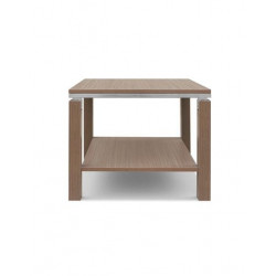 Bàn phụ sofa vuông khung sắt mặt gỗ NT190 BSP03N