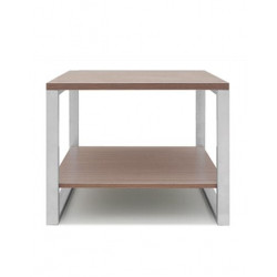 Bàn phụ sofa vuông khung sắt mặt gỗ NT190 BSP04N