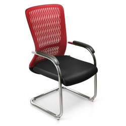 Ghế quỳ chân mạ lưng lưới, đệm lưới viền da PVC NT190 GQ239