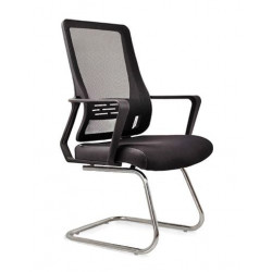 Ghế quỳ chân mạ lưng lưới, đệm lưới viền da NT190 GQ245