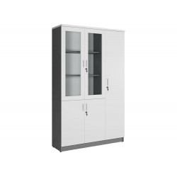 Tủ tài liệu văn phòng cánh gỗ kính The One HP1960-3BK						