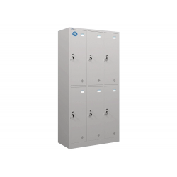Tủ sắt locker 6 ngăn để đồ giá rẻ The One TU982-3KP 