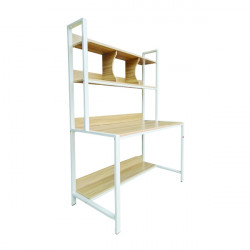 Bàn học có giá sách khung thép gỗ MFC Xuân Hòa BLV-02-00