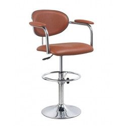 Ghế bar có tay đệm da PVC chân đế mạ NT190 B232