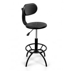 Ghế bar đệm tựa da PU lưng điều chỉnh chân sắt sơn đen NT190 B233B