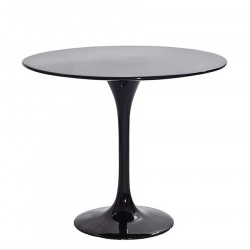 Bàn tròn cafe tulip mặt gỗ phủ compsite chân sơn BCF07