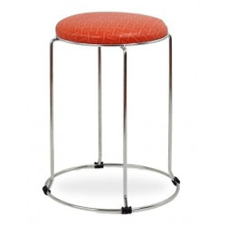 Ghế đôn vòng chân mạ đệm da PVC/vải nỉ NT190 D261