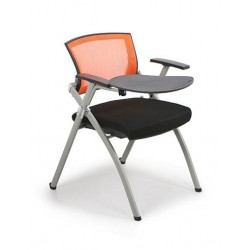 Ghế gấp khung sơn đệm tựa lưới có mặt bàn viết NT190 GTB01