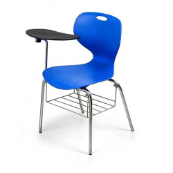 Ghế tựa khung sơn/mạ mặt nhựa có bàn viết và khay để sách NT190 GTB02K