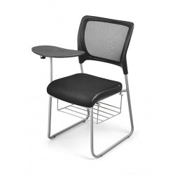 Ghế đệm tựa lưới có bàn viết và khay để sách NT190 GTB03K