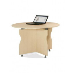 Bàn họp gỗ tròn đường kính 1m NT190 BH10CG