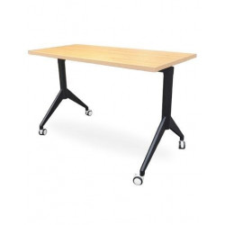 Bàn làm việc chân sơn có bánh xe mặt gỗ gấp gọn NT190 BHL261-12/BHL261-14