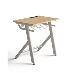 Bàn học sinh chân sơn mặt gỗ có ngăn và móc treo cặp NT190 BHS05/BHS05B