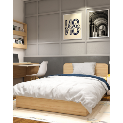 Giường ngủ gỗ MFC giát lật để đồ NT190 JG01