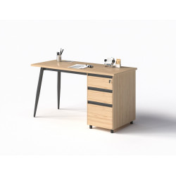 Bàn chân sắt mặt gỗ hộc liền ngăn kéo NT190 1907B14/H61907B16H6