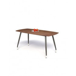 Bàn ăn chân sắt mặt gỗ plywood phủ melamine NT190 BA02-P18