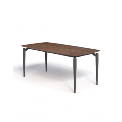 Bàn ăn chân sắt mặt gỗ plywood phủ melamine NT190 241BA-P18