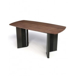 Bàn ăn chân sắt mạ giả inox, mặt gỗ plywood NT190 261BA-P