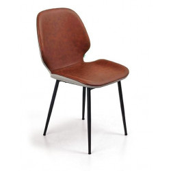 Ghế ăn cafe chân sắt đệm tựa bọc da công nghiệp NT190 GT234B