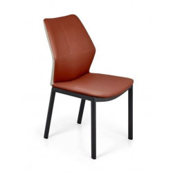 Ghế ăn cafe tựa bọc da PVC, chân sơn NT190 GT2316